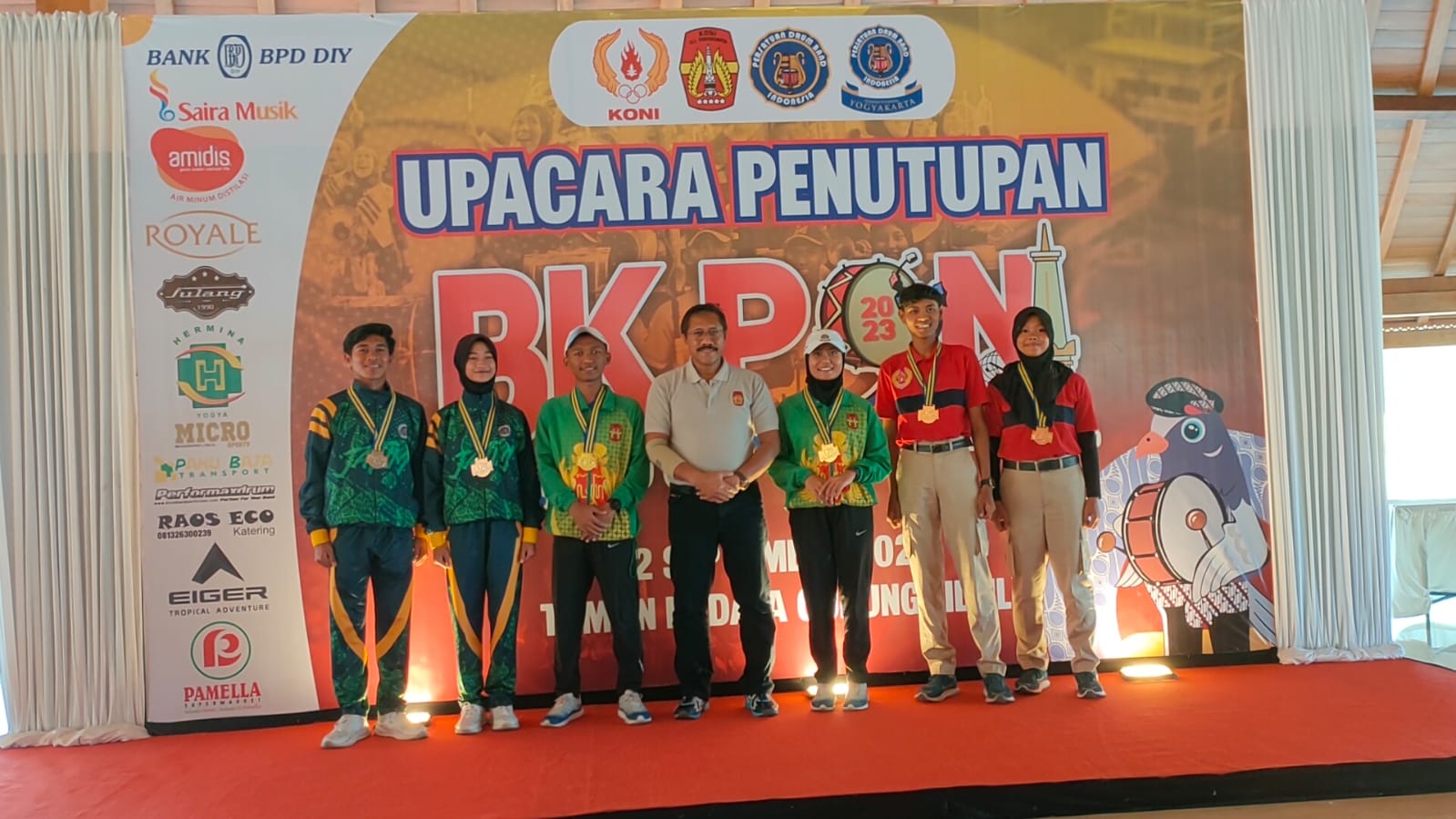 SUKSES: Persatuan Drum Band Indonesia (PDBI) DIY meloloskan atlet ke ajang Pekan Olahraga Nasional (PON) XXI-2024. (Rizky Wahyu/Radar Jogja)