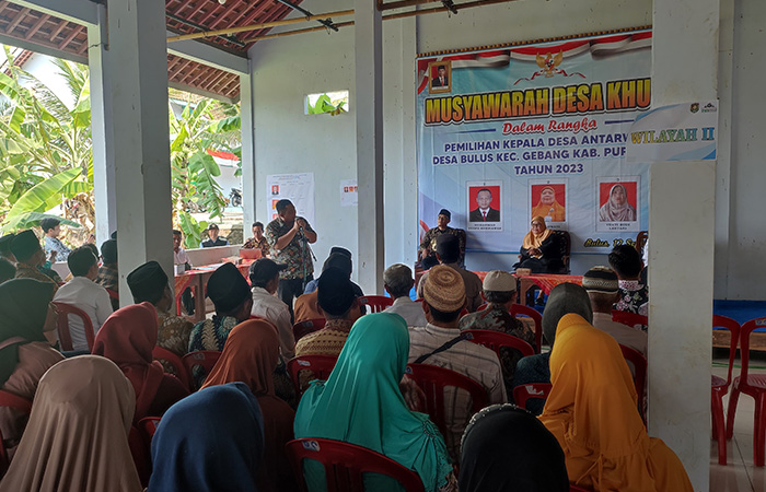 Suasana pelaksanaan Pilkades PAW di Desa Sukogelap, Bulus, dan Pejagran pada Selasa (12/9/23)