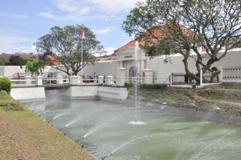 INDAH: Jagang yang berada di sebelah barat Benteng Vredeburg Jogja. (Dok Museum Benteng Vredeburg)