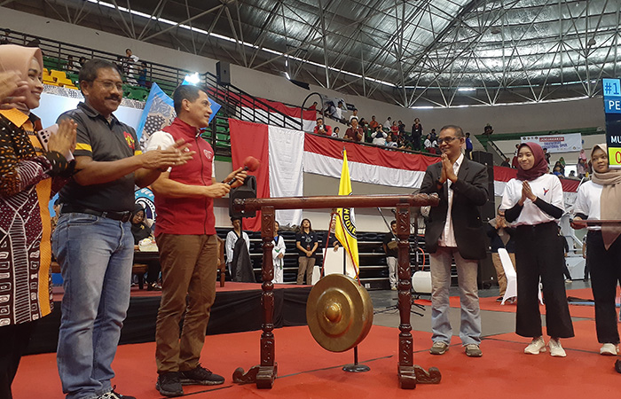 ANTUSIAS: Pembukaan Jogjakarta Taekwondo Internasional Open 2023 di GOR Among Rogo.RIZKY WAHYU/RADAR JOGJA