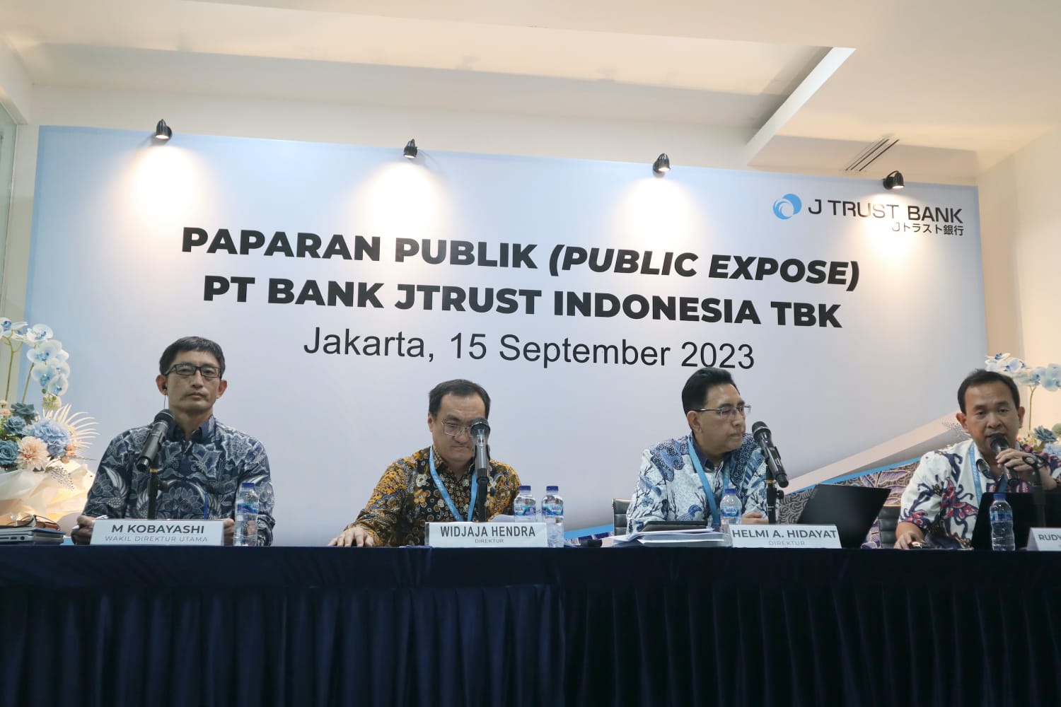 PENINGKATAN KINERJA: PT Bank JTrust Indonesia Tbk (J Trust Bank/Perseroan) menggelar Paparan Publik pada tanggal 15 September 2023 di Jakarta. (foto istimewa)