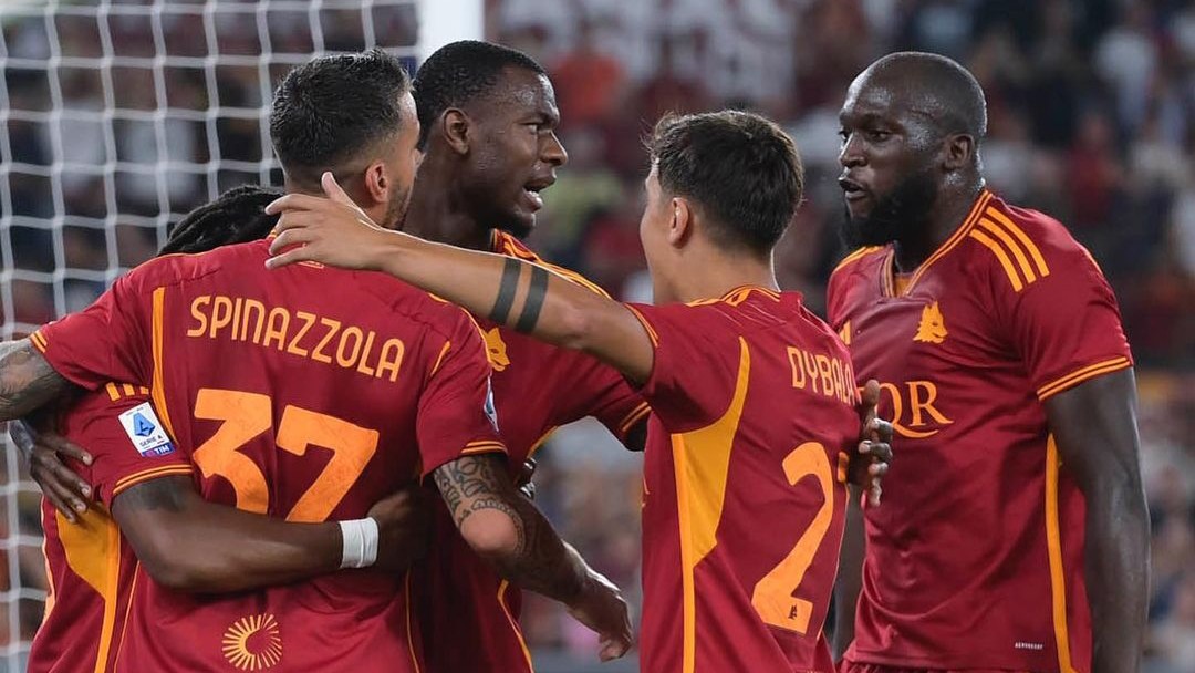 FOKUS: Pemain AS Roma saat menghadapi Empoli. (Dok AS Roma)