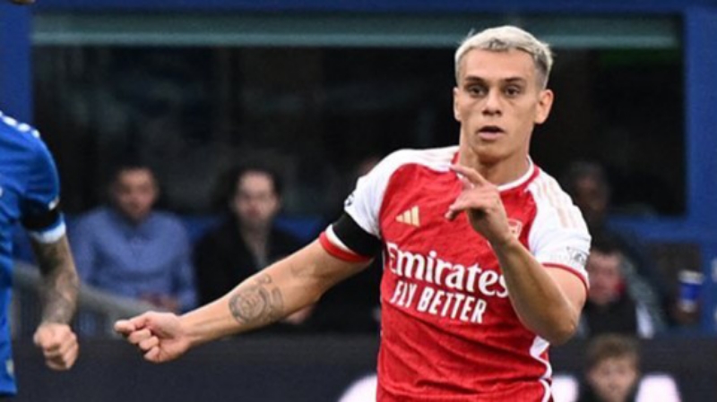 KUNCI: Leandro Trossard mencetak gol kemenangan Arsenal atas Everton. (Dok Arsenal)