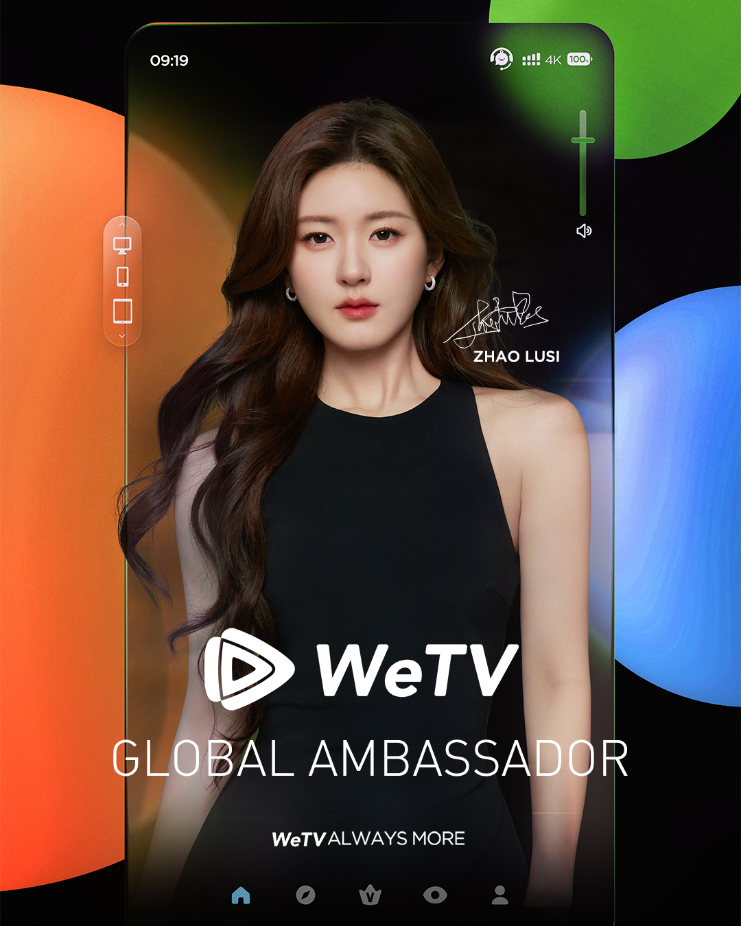 Aktris dan Penyayi Tiongkok Zhao Lusi. (X/@WeTV.Official)