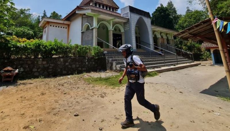 TERDAMPAK: Tanah yang ditempati Masjid Alfarobi di Desa Sriwedari, Muntilan berstatus wakaf. Sehingga prosesnya terbilang lama.  // Naila Nihayah/Radar Jogja