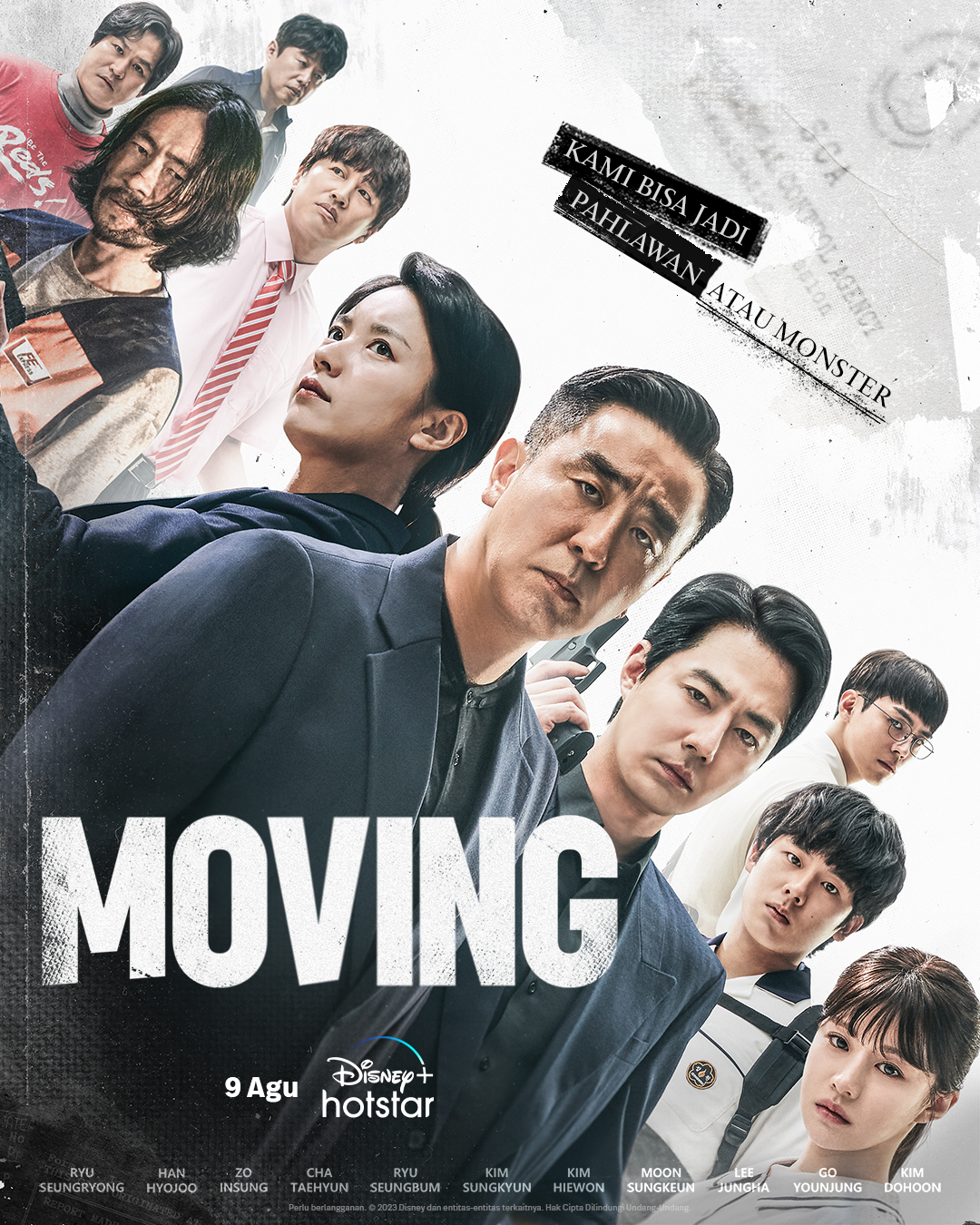 Poster Series drakor "Moving". (X/akun resmi Disney Hotstar)