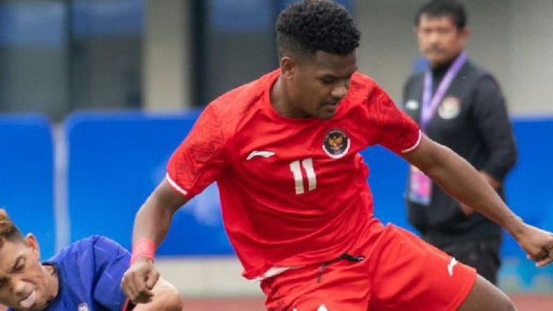 KALAH: Timnas Indonesia harus mengakui kekuatan Chinese Taipei dengan skor 0-1 di ajang Asian Games, Kamis (21/9) di Zhejiang Normal University East Stadium, Jinhua.