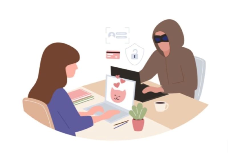ilustrasi love scamming