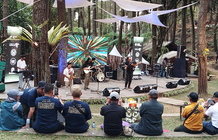 INTIMATE: Suasana konser Java Blues and Roots Festival 2023 di Glamping De Loano Sabtu (23/9).&nbsp;