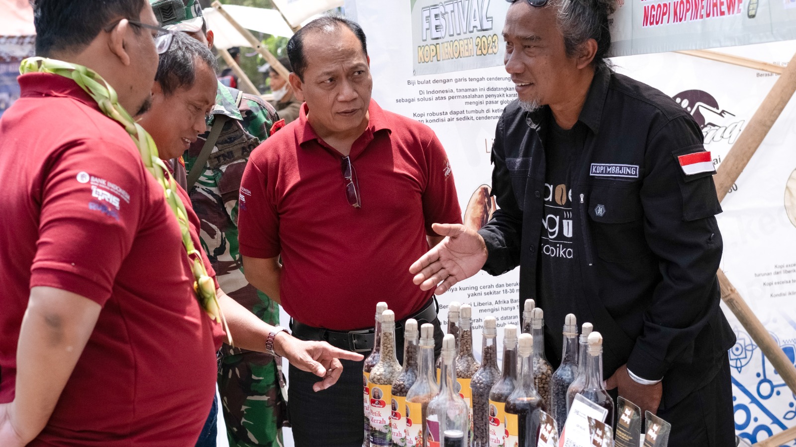 Suasana gelaran Festival Kopi Menoreh 2023 di Girimulyo Kulon Progo