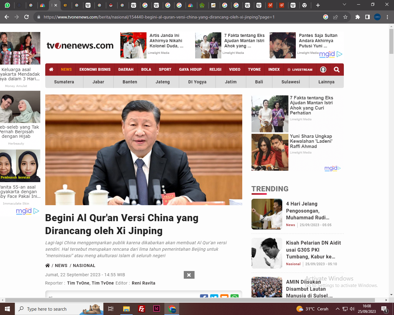 Presiden Tiongkok Xi Jinping. (Antara)