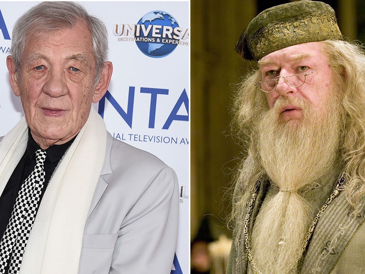 Michael Gambon pemeran Dumbledore dalam film Harry Potter. (Website The Mirror)