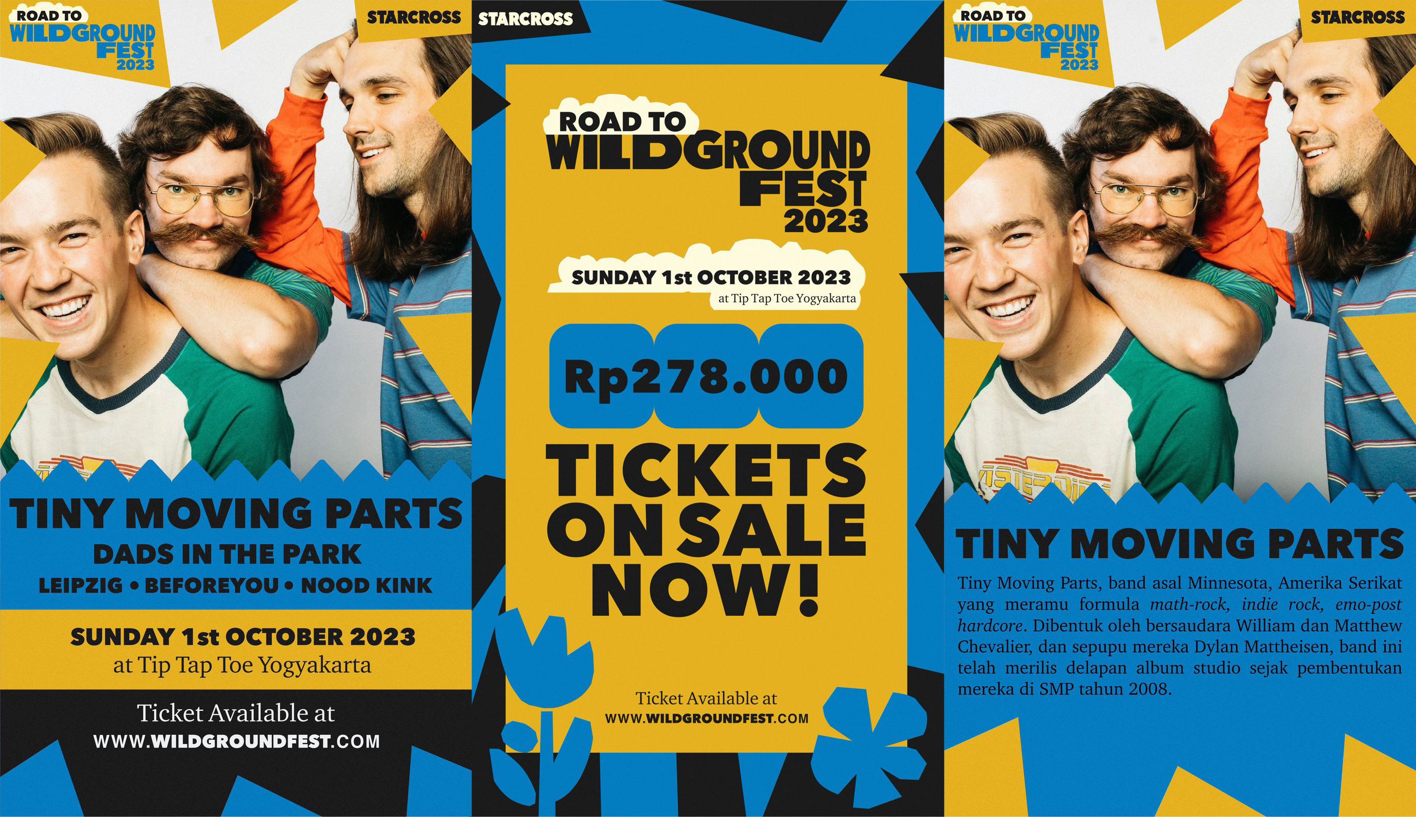 SKENA:  Tip Tap Toe dan Starcross mulai berkolaborasi dalam memeriahkan acara pembuka dari Wildground Fest 2023. (ISTIMEWA)