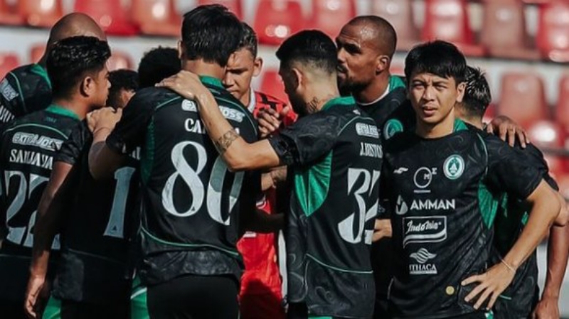 PENALTI: PSS Sleman harus menelan kekalahan dalam pekan ke-14 BRI Liga 1 2023/24 menghadapi Arema FC dengan skor 2-1 di Stadion Kapten I Wayan Dipta, Gianyar, Bali, Sabtu (30/9). (Dok PSS)