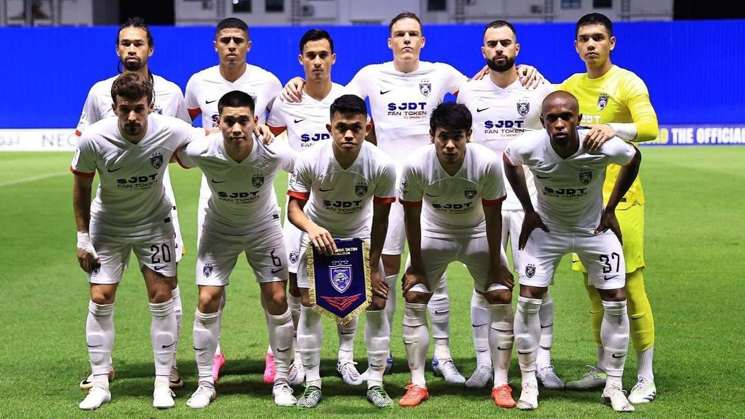 TELAK: Johor Darul Ta&rsquo;zim (JDT) saat menghadapi BG Pathum United di grup I Asian Champion League (ACL) di Pathum Tani Stadium, Selasa (3/10) malam. (Dok Johor Darul Ta&rsquo;zim)