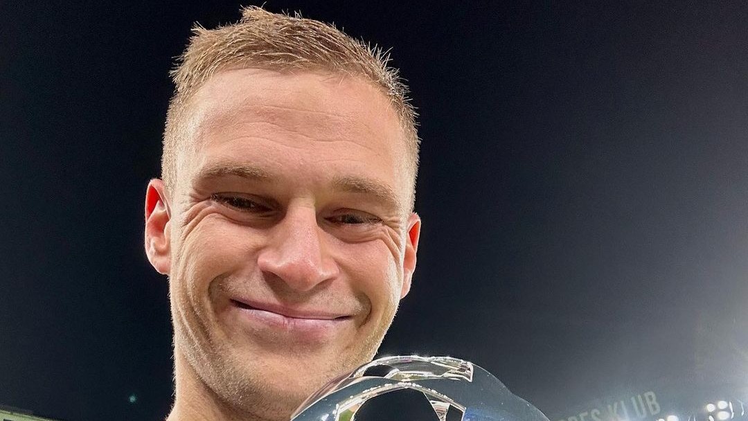 TERBAIK: Pemain Bayern Munich Joshua Kimmich menjadi pemain terbaik saat laga kontra FC Copenhagen dalam lanjutan Liga Champion di Parken Stadium Rabu dini hari (4/10). (Dok Bayern Munich)