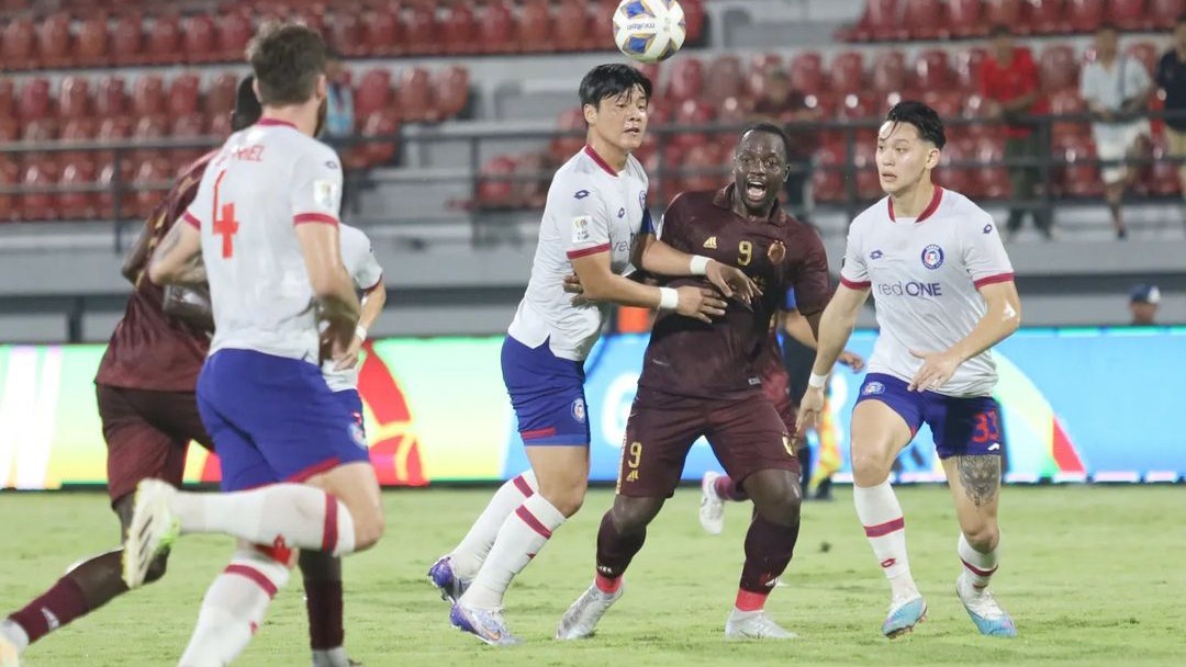 APES: PSM Makassar saat melawan tamunya Sabah FC di Stadion Kapten I Wayan Dipta, pada Kamis (5/10/2023) malam hari. (Dok PSM)