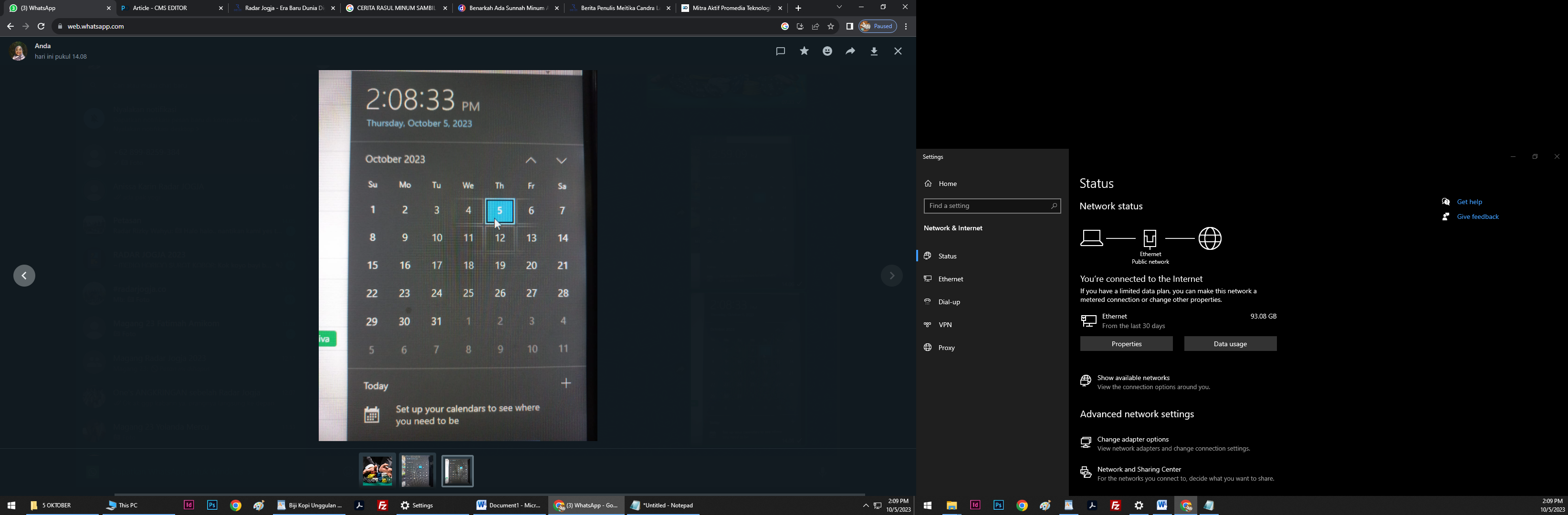 Tanggal 5 Oktober ada Apa?. (Tangkapan layar monitor/Radar Jogja)