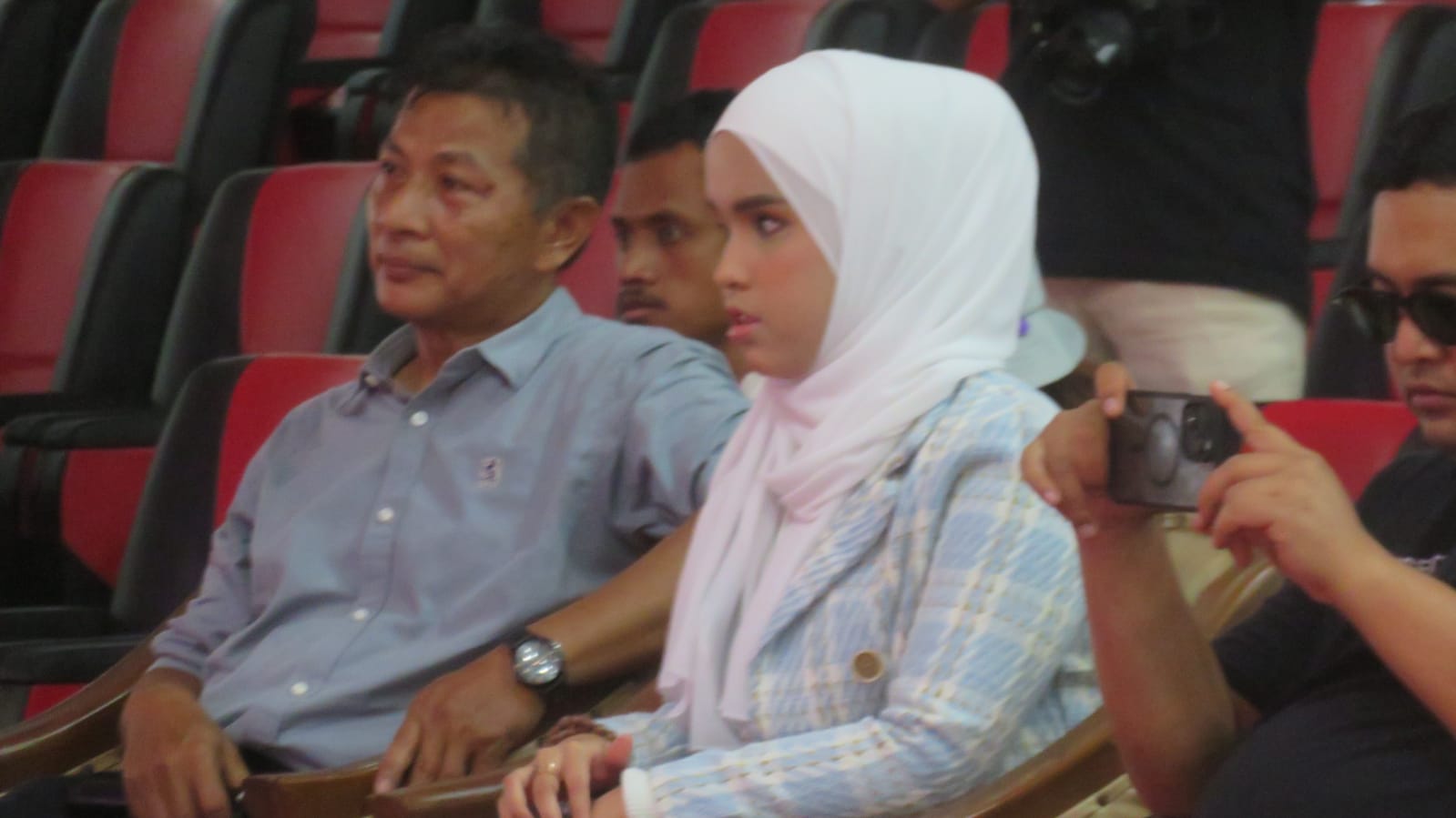 ASA: Putri Ariani di SMKN 2 Bantul Minggu (8/10). (Dwi Agus/Radar Jogja)