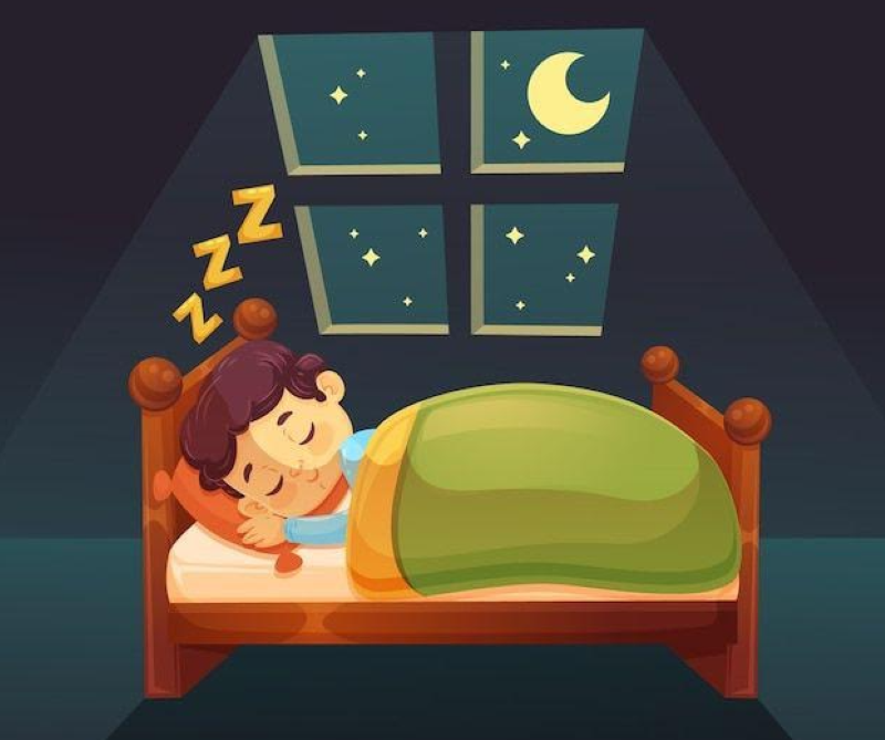 Ilustrasi tidur pulas malam hari. (Pin/@Freepik)