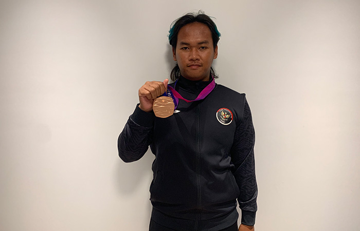 Arif Dwi Pangestu Sumbangkan Satu Medali Bagi Indonesia di Ajang Asian Games 2022.Dokumen KONI DIJ