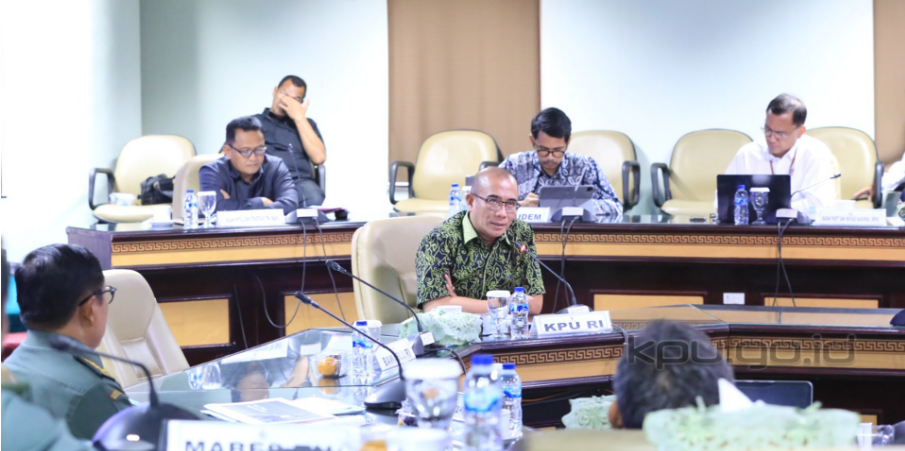 Foto: Rapat Koordinasi KPU yang digelar di Lemhannas RI. (foto: kpu.go.id)