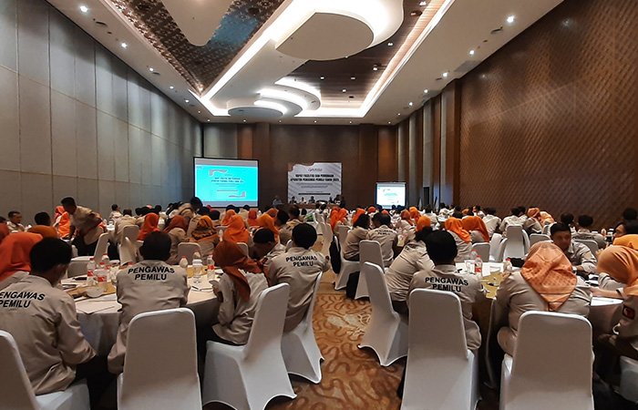 PEMANTAPAN - Rapat fasilitasi dan pembinaan aparatur pengawas pemilu di wilayah Kapanewon Playen Kamis (12/10).
