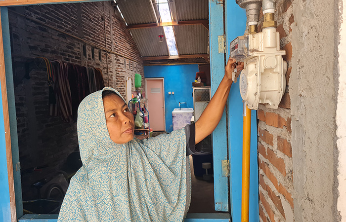 BERI MANFAAT: Balkondes PGN Karangrejo menyalurkan gas alam ke rumah-rumah warga. Mereka pun merasakan manfaat dari gas alam itu.Naila Nihayah/Radar Jogja