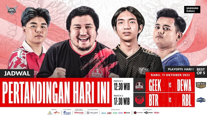 Hasil Babak Playoff MPL Indonesia Season 12 Day 1 Geek Fam dan BTR Resmi ke Upper Bracket (Sumber gambar youtube mobile legends bang bang)