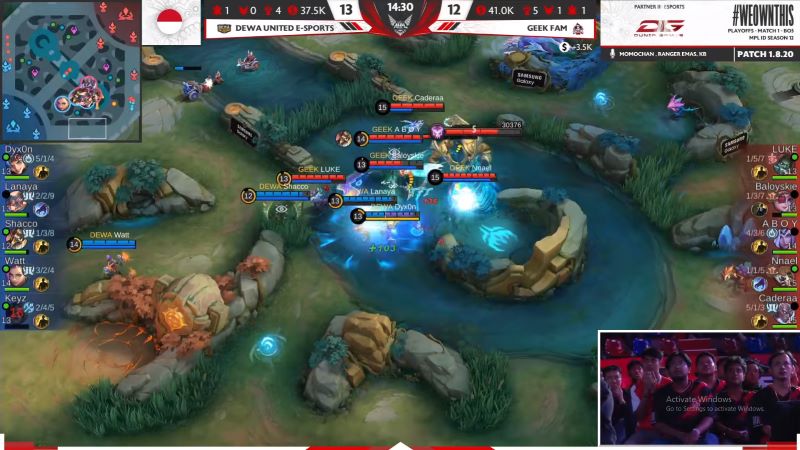 Geek fam vs dewa pertandingan menit 14 30 (Sumber gambar YouTube mpl id)