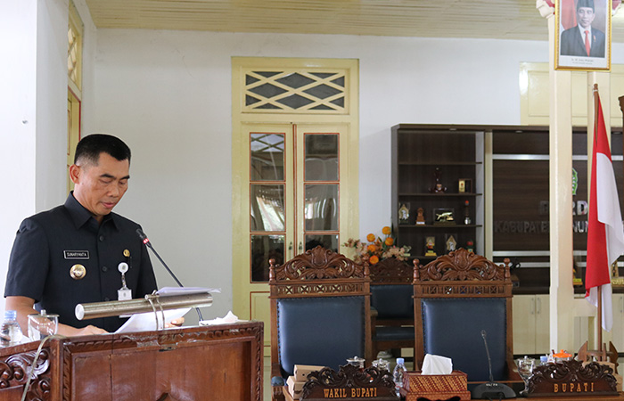 OPTIMISTIS: Rapat paripurna jawaban bupati atas pemandangan umum fraksi-fraksi terhadap rancangan peraturan daerah tentang anggaran pendapatan dan belanja daerah Kabupaten Gunungkidul