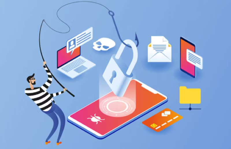 Ilustrasi scamming di tengah gemerlap perkembangan digital.  (Tangkapan layar website/cyberlegion.ai)