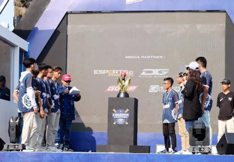TERBAIK: Pengumuman pemenang pertandingan e-sport Ksatriya Mahardika. (Dok Istimewa)
