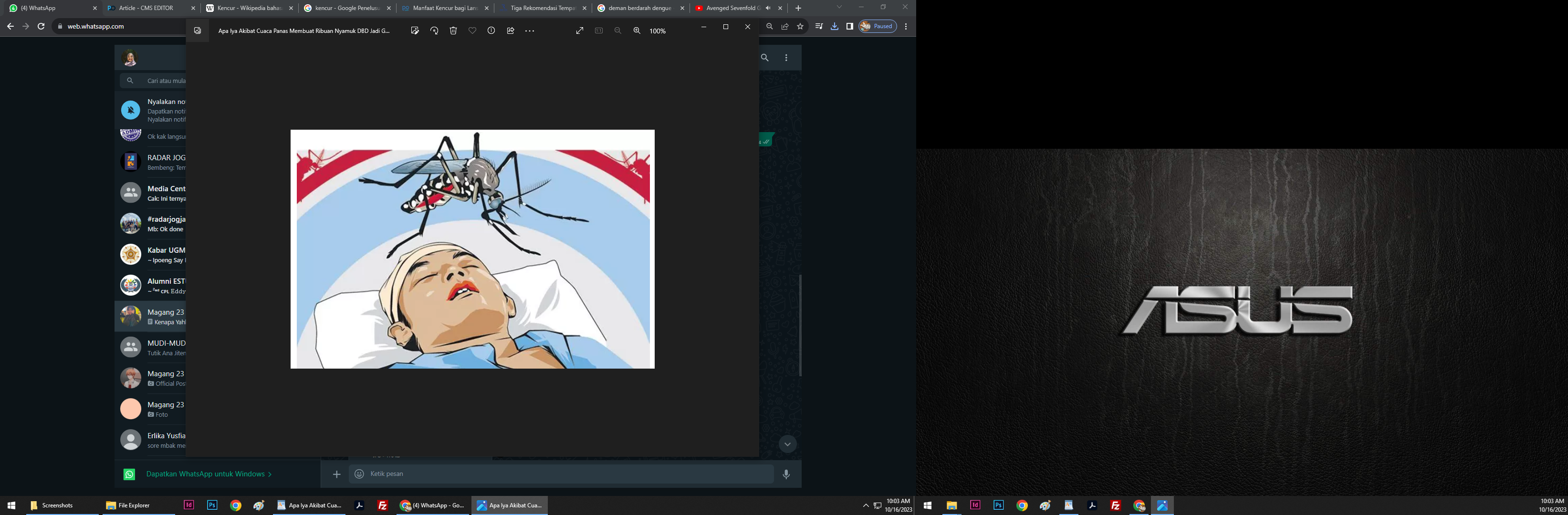 Foto: Ilustrasi orang terkena DBD.