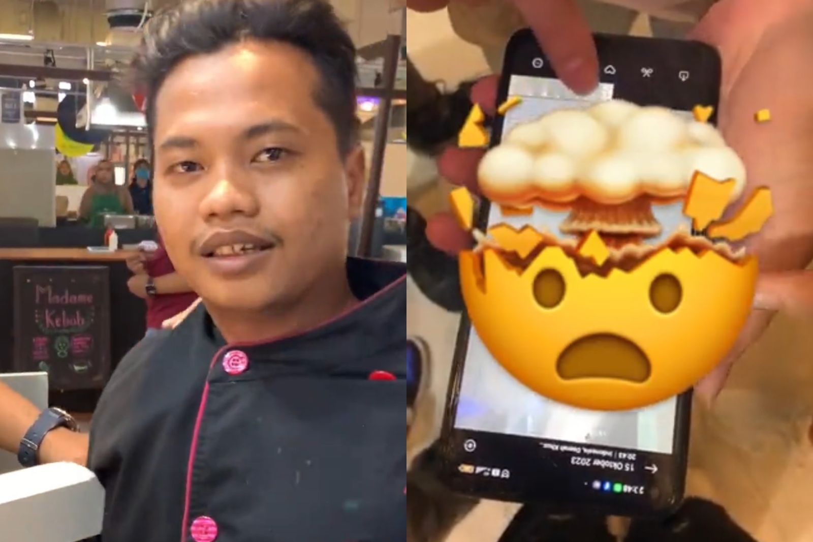 knum pelaku pelecehan seksual di restoran MOI dan isi ponselnya (X @graaacye)