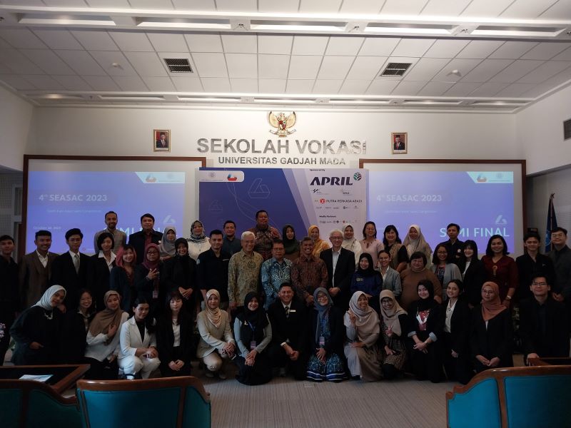 Pembukaan ajang The 4th South-East Asian Sales Competition (SEASAC) 2023 yang diikuti negara Asia Tenggara di Teaching Industry Learning Center (TILC-UGM), Rabu (18/10/2023) / Radar Jogja - Wulan Yanu