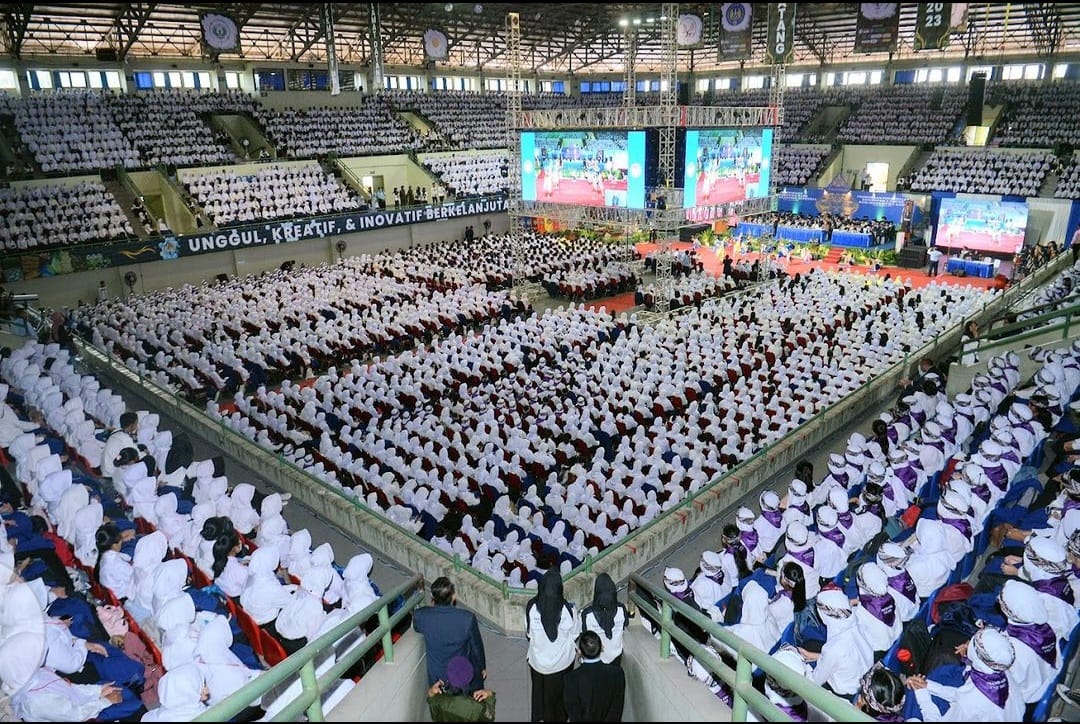 MERIAH: PKKMB adalah kegiatan tahunan untuk menyambut para mahasiswa baru yang bertujuan untuk mengenalkan kampus secara lebih dalam. (ISTIMEWA)