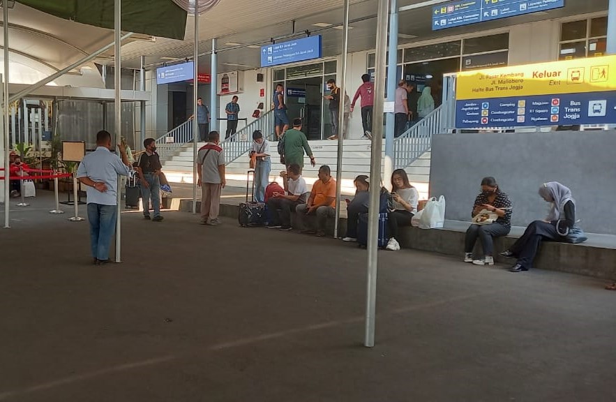 Suasana Stasiun Tugu Jogja siang ini. Khairul Ma