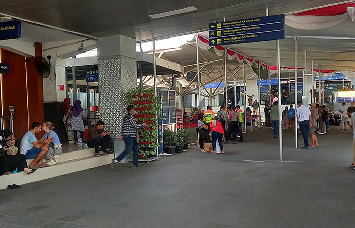 Suasana di Stasiun Tugu Jogja.Khairul Ma