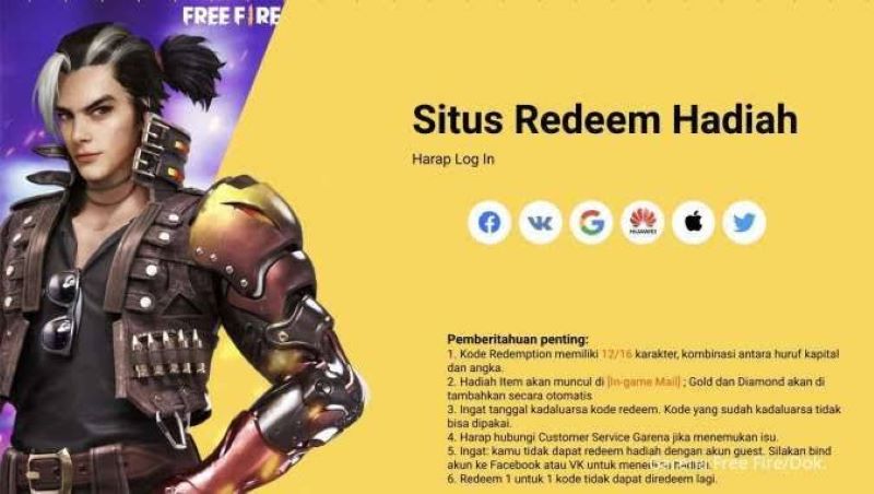 Kode Redeem FF (Free Fire) kode untuk 19 oktober 2023 dari Garena. Kode terbaru ini untuk mendapatkan rewards seperti diamonds & skin.  (ber.kontan lifestyle)