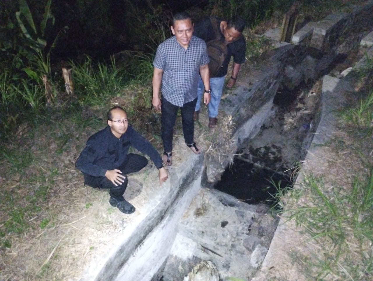 Penemuan Granat di Jembatan Selokan Mataram Dusun Pundong V, Mlati (Istimewa)