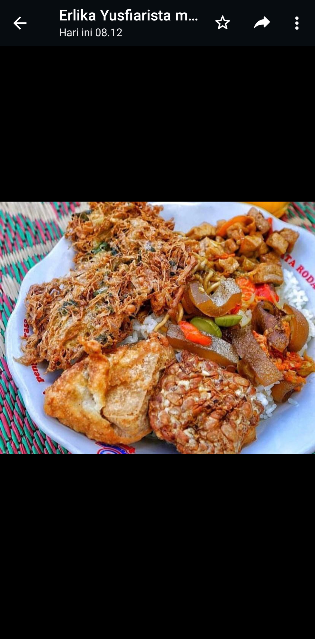 Menu nasi sayur dan telur gobal-gabul Warjok Mbak Yuni (Instagram/@jogjabikinlaper)