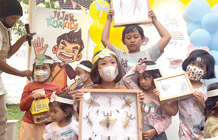 RAMAH ANAK: Anak-anak menikmati serangkaian aktivitas dan permainan di Wuffy Space. Secara konsep Wuffy Space menjadi wadah yang kompleks bagi orang tua maupun anak dalam satu lingkup kolektif.
