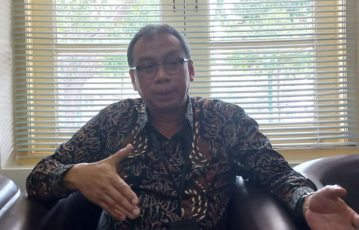 Kepala Badan Kesbangpol DIJ Dewo Isnu Broto Imam Santoso ditemui di Kantornya Kompleks Kepatihan Jogja, Selasa (24/10).Winda Atika Ira P/Radar Jogja&nbsp;