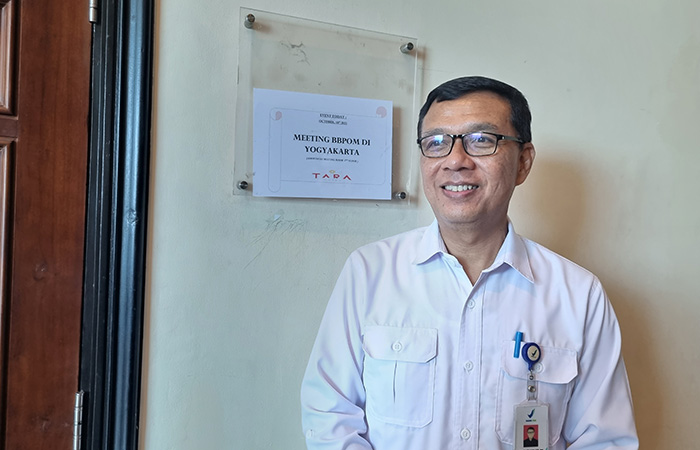 Kepala Balai Besar Pengawas Obat dan Makanan (BBPOM) DIJ Bagus Heri Purnomo.Fahmi Fahriza/Radar Jogja