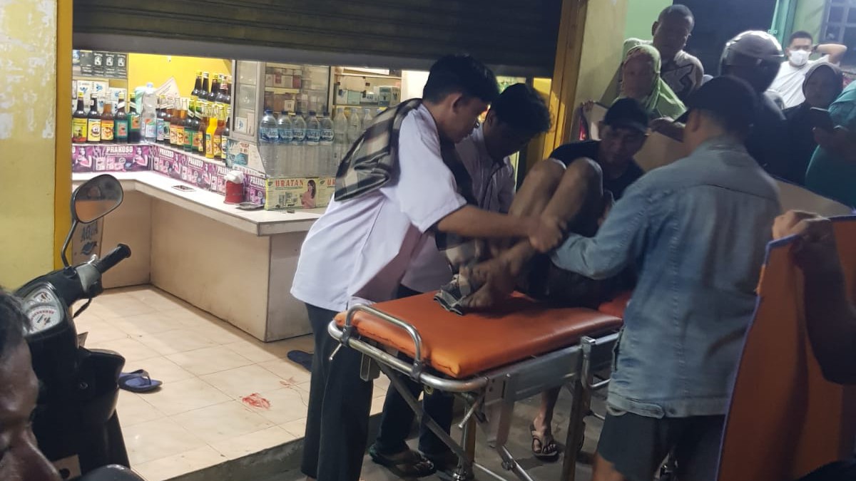EVALUASI: Penjual jamu meninggal dunia di tempat usahanya di Jalan Wonosari KM 6 Padukuhan Tegalsari, Kalurahan Jomblangan, Banguntapan, Bantul. (Dok Polsek Banguntapan)
