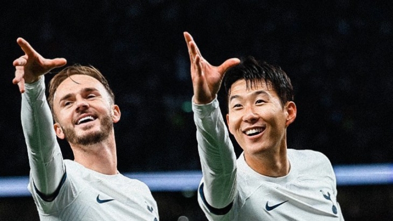 SELEBRASI: James Maddison dan Son Heung Min membawa Tottenham kalahkan Fulham di pekan ke-9 English Premier League 2023/2024 di Tottenham Hotspur Stadium, pada Selasa (24/10) (IG Tottenham Hotspur)