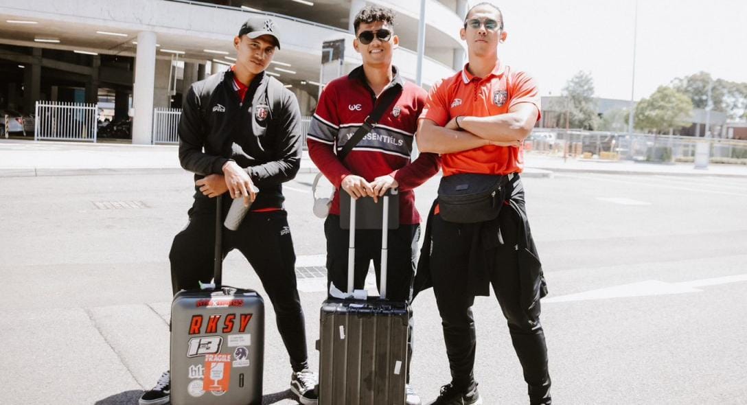 SIAP: Pasukan Serdadu Tridatu telah tiba di Australia, untuk menghadapi Central Coast Mariners, pada pekan ke-3 Grup G Piala AFC Kamis (26/10). (Dok Bali United)