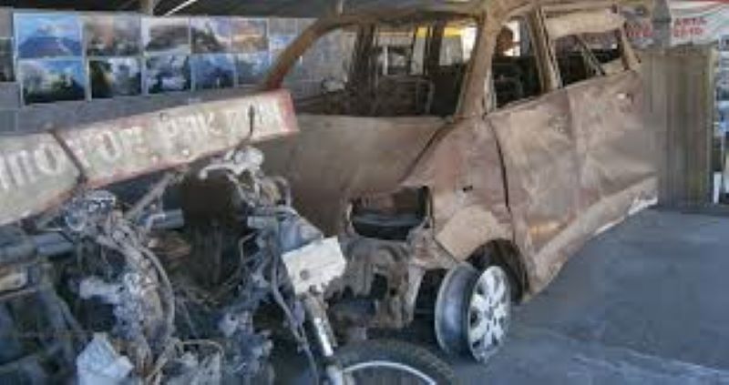 petilasan rumah mbah maridjan di lereng Gunung Merapi (Mongabay)