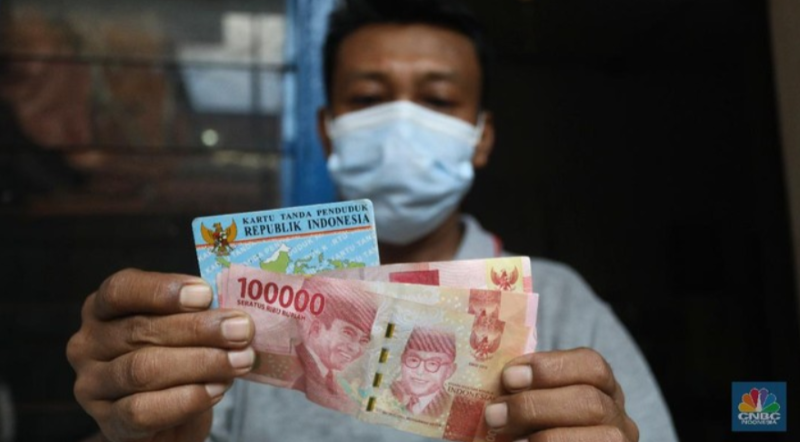 Ilustrasi bantuan langsung tunai. (www.cnbcindonesia.com)
